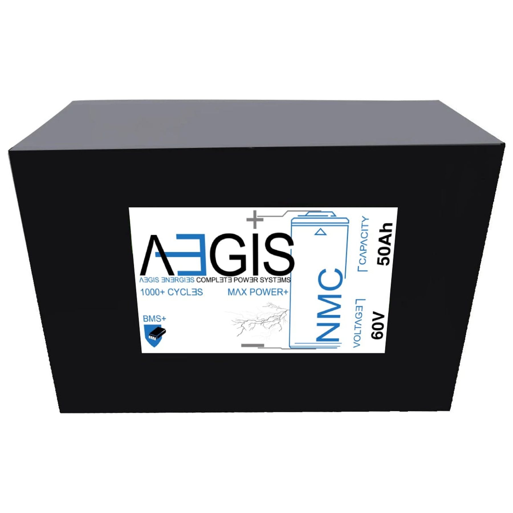 Aegis Battery 60V 50Ah Lithium Battery - NMC Deep Cycle Lithium-ion