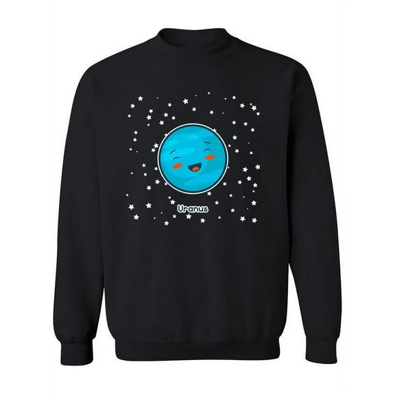 Cute Uranus Design. Sweatshirt Women -Image by Shutterstock, Female 4X-Large