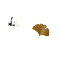 thumbnail image 5 of CarpNettore Modern Ceramic Giraffe Statue and Wrought Iron Ginkgo Leaves Wall Sculpture Creative Centerpiece for Office Living Room Bedroom Decor, 5 of 8