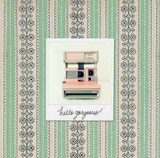 Hello Gorgeous Polaroid Poster Print by 