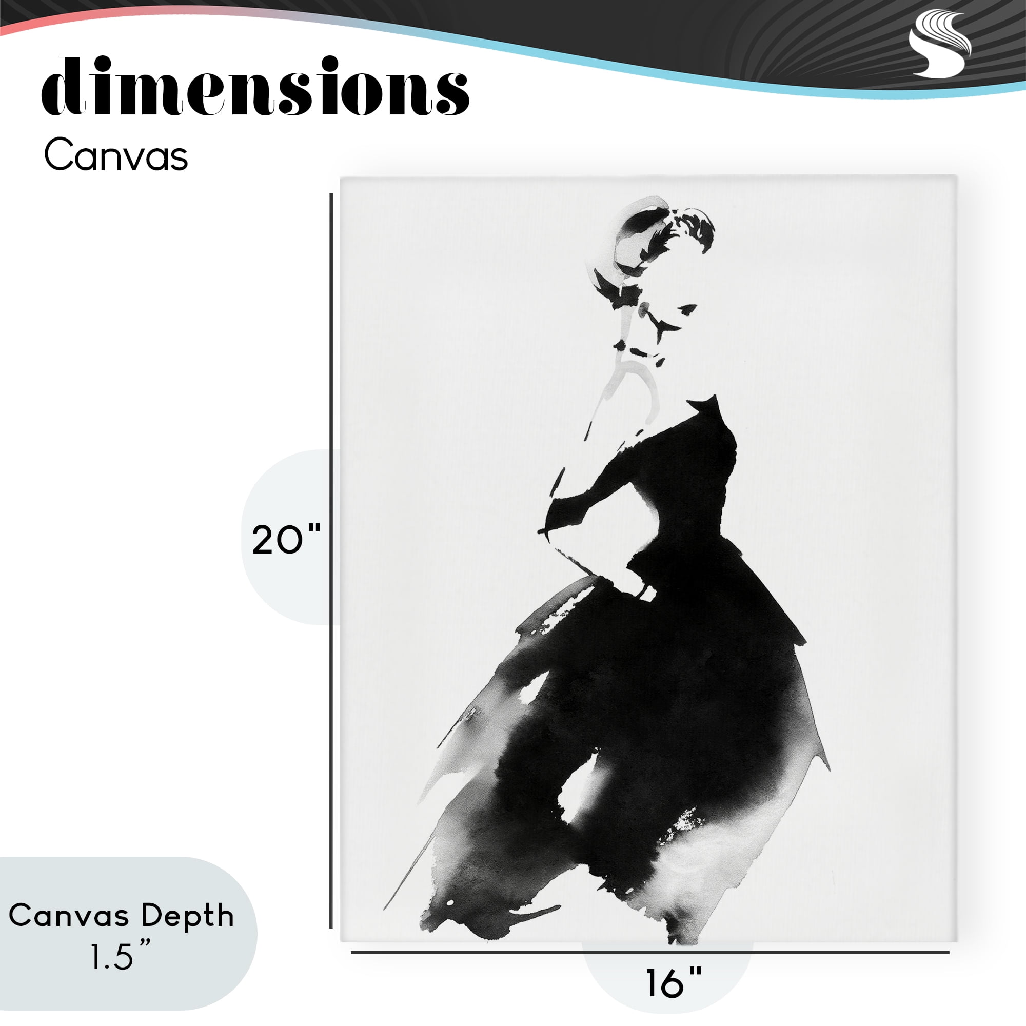 Stupell Industries Shadow Waltz Silhouette Canvas Wall Art, design by Svetlana Aleynikova