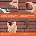 thumbnail image 4 of 24PCS Brick Wall Clips Hook Steel Hanger Heavy Duty Metal Hangers for Hanging Outdoors, 4 of 8