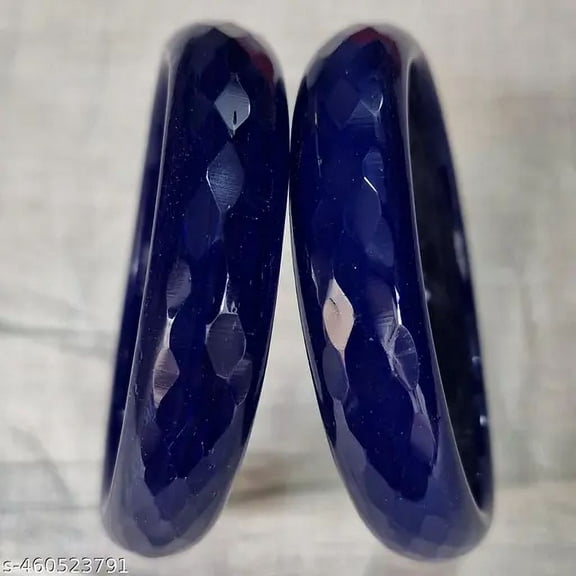 Crystal Navy blue Color 2 PCS Crystal Handmade Bangle bracelet For Girls And women