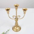 thumbnail image 2 of Elegant Metal Candelabra Centerpiece - Simple Decorative Ornament for Home & Special Events, 2 of 5
