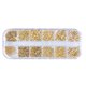 thumbnail image 1 of Soidarity Mujeres Nail Art Studs Niñas Manicura Artesanía Decoración Salón de moda Uña Belleza Decorativa 12 Rejillas Metal con caja Juegos de manicura Tipo 2 Soidarity CE014324-02, 1 of 6