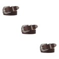 thumbnail image 1 of Guardoinrt Ceintures en Faux Cuir avec Boucle Sculptée pour Femmes Jeans Robe Type Café 3Set, 1 of 6