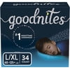 GoodNites Bedtime Pants Super Pack L-XL - 34 CT