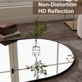 thumbnail image 6 of GRAHMCY 71" x 30.2" Arched Large Full Length Mirror Wall Mounted Floor Mirror with Stand, Black, 6 of 6