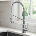 thumbnail image 2 of KRAUS Bolden Commercial Style 2-Function Single Handle Pull Down Kitchen Faucet in Stainless Steel / Chrome, 2 of 8