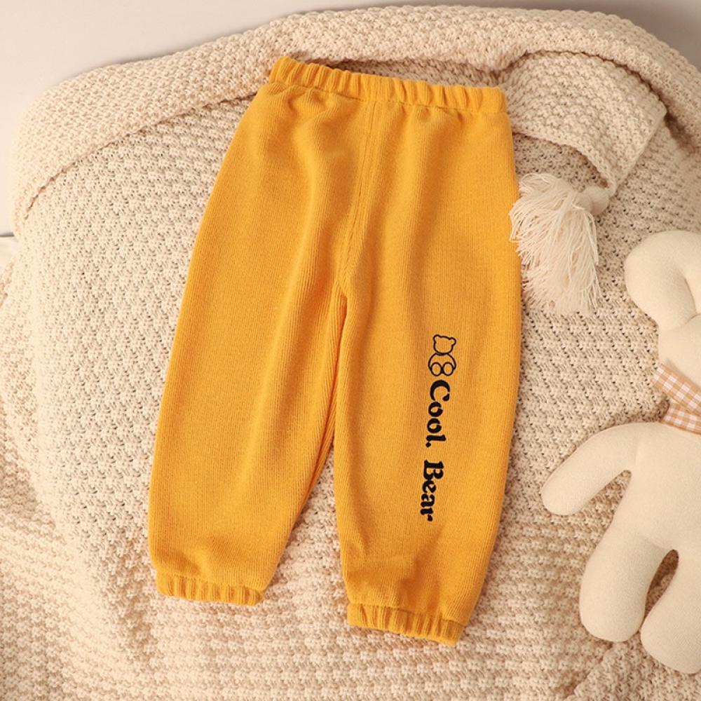 Kids Cotton Pants Winter Trousers Baby Bottoms Sweatpants For Boys