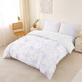 thumbnail image 3 of Erosebridal Kids Girls Purple Ribbon Bow Knot Queen Duvet Cover Set,Dreamy Princess Bedding For Teens,Breathable Home Decor,3 Pieces,No Comforter, 3 of 5