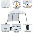thumbnail image 4 of Yaheetech 8x8 ft Pop-Up Canopy Tent with 1 Side Panel and Carry Bag for Camping, White, 4 of 7