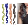 thumbnail image 4 of Extensiones De Cabello Con Clip, Operación Simple, Pieza De Cabello Colorida, Resistente Al Calor A La Moda Para Niñas, Para Modelado De Bricolaje Para Mujeres, 4 of 8