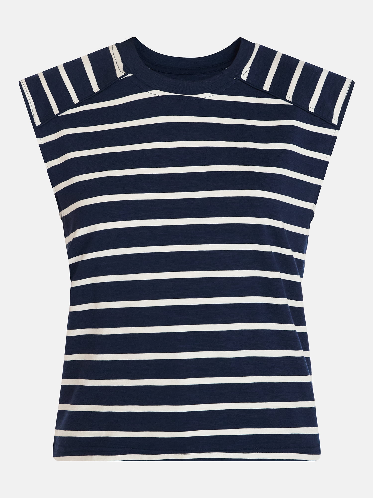 Time and Tru Women's Muscle Tank Top with Piped Trim, Sizes XS-XXXL