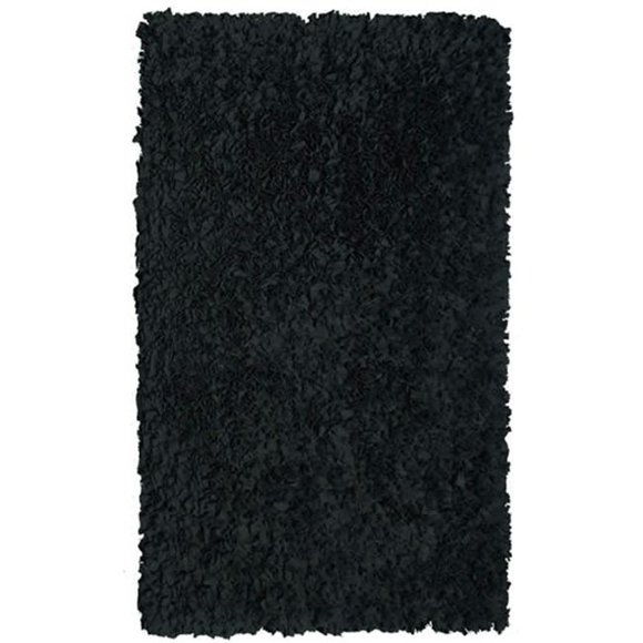 The Rug Market SHAGGY RAGGY BLACK AREA RUG