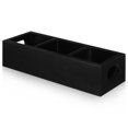 thumbnail image 4 of 1 Set Tea Bag Organizer Storage Box Multi-compartment Black Wood for Kitchen Use, 4 of 9