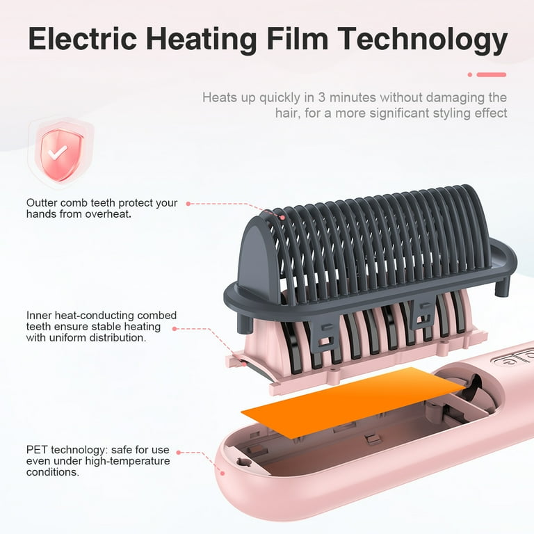 Non electric hair straightening brush discount