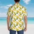 thumbnail image 4 of Fotbe Corn On The Cob Camisa Hawaiana para Hombre Unisex – Camisa Casual de Verano con Botones de Manga Corta de Algodón y Lino,Large, 4 of 7