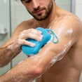 thumbnail image 6 of Silicone Shower and Facial Cleansing Brush with Hanging Rope Soft Exfoliating Scrub for Showering and Face Pink, 6 of 8