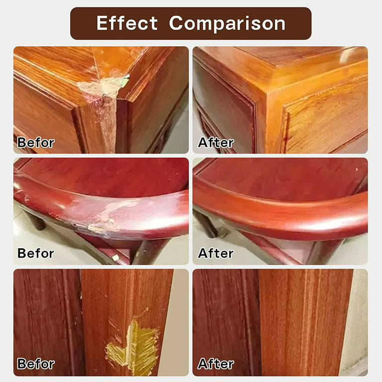Floor Repair Kit Wood Markers Wax- Furniture Laminate Vinyl Plank Linoleum  Hardwood Repair Kit Touch Up Marker Pens Cover Scratches, Stains, Cracks