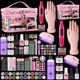 thumbnail image 1 of Kit de uñas Deciniee set acrílico con lámpara UV y mano de práctica, 1 of 7