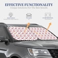 thumbnail image 3 of Kdxio Strawberry Blueberry Cream Cake Print 2-Piece Sun Shade Front Windshield - Foldable Car Front Window Sunshades for Most Sedans SUV Truck, 3 of 5