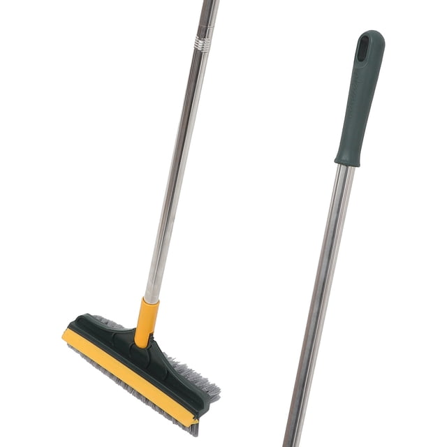 Cepillo de fregado de piso Cepillo de piso con cepillo de limpieza de baño de mango largo