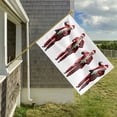 thumbnail image 4 of Bandera navideña divertida de Papá Noel con baile de Trump para exteriores, 2 x 3 pies, pancarta para exteriores, bandera de doble cara para casa, jardín, patio, desfile, letrero, decoración de, 4 of 8
