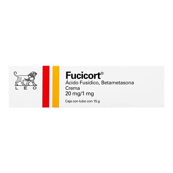 Fucicort Ácido Fusídico 20mg, Betametasona 1mg caja con tubo con 15g