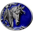 thumbnail image 2 of Moranse Religion Cross Cowboy Kneeling Prayer And Horse Design Belt Buckles, 2 of 5