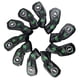 thumbnail image 4 of Juego de 10 para la cabeza de hierro de golf Juego de para todas las marcas - Cuero de PU de alto rendimiento - Negro Macarena Cubierta de la cabeza del club de golf, 4 of 7