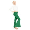 thumbnail image 2 of Stretch Is Comfort Girl's Poly/Spandex Stretch Bell Bottoms Flare Pants Kelly Green XX-Large, 2 of 6