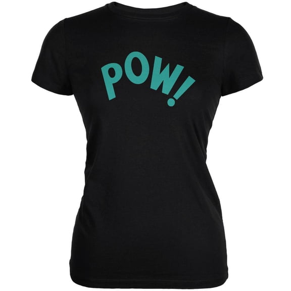 POW Inspired By Keith Moon Black Juniors Soft T-Shirt - Medium
