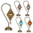 thumbnail image 5 of Selenly 14.5" Handcrafted Turkish Mosaic Lamp, Portable, Brown, 5 of 5