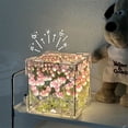 thumbnail image 3 of Lámpara de Espejo con Forma de Cubo de Tulipán Hecha A Mano con Forma de Tulipán, Luz de Noche Pequeña, Regalo AZUL, 3 of 5
