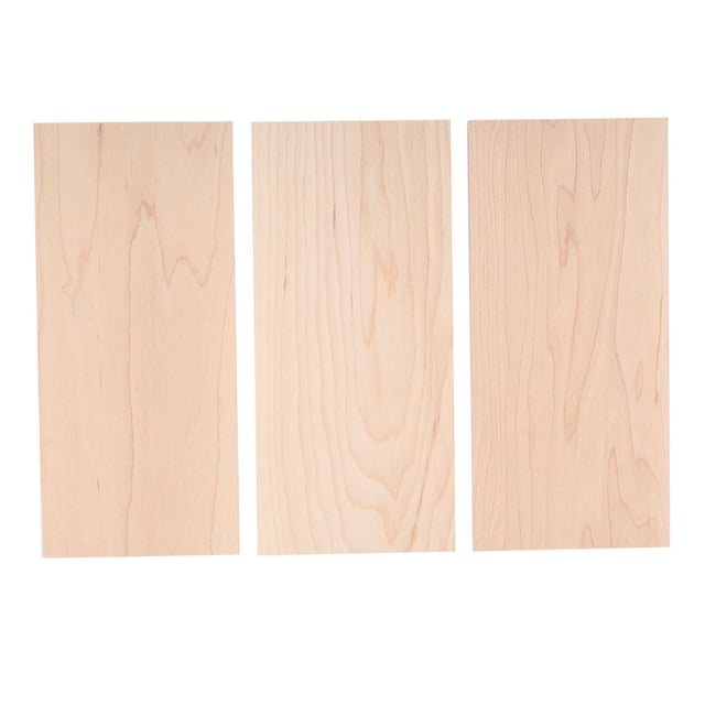 Placa de chapa de cabeza de guitarra de arce, pieza de repuesto DIY para Luthiers, 3 uds.