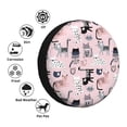 thumbnail image 4 of Fotbe Cat Funda de Llanta de Repuesto con Estampado, Engrosada, Ajuste Universal para Jeep, Remolque, RV, SUV, Camión-15 inch, 4 of 6