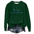 thumbnail image 4 of Chandail en Molleton Brodé pour Femmes, Manches Longues, Col Rond, Imprimé Lettre Drôle, 4 of 4