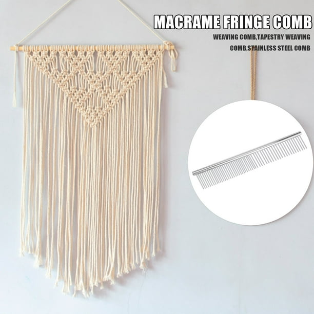 Comb Macrame Fringe Comb Tapestry Weaving Comb Stainless Steel Craft