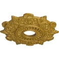 thumbnail image 3 of Ekena Millwork 17 1/2"OD x 4"ID x 1"P Preston Ceiling Medallion (Fits Canopies up to 4"), Hand-Painted Pharaohs Gold, 3 of 5