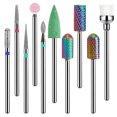 thumbnail image 1 of 10PCS Nail Drill Bit Set Professional Creative Nail Art Tool Manicure Drill Bit, 1 of 10