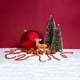 thumbnail image 2 of 9 Piezas Mini Árbol de Navidad Verde, Árbol de Navidad Artificial en Miniatura, Árbol de Navidad Artificial en Miniatura, Equipo de Esquí para Árbol de Navidad, Pequeño, con Base de Madera, para Decor, 2 of 5