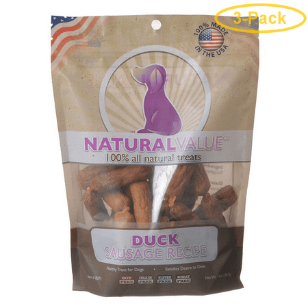 Loving Pets Natural Value Duck Sausages 14 oz - Pack of