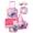 Lilo & Stitch, variant on Marvel Spiderman 7-Piece Kids Luggage Set, 14” Softside Rolling Suitcase with Backpack & Travel Accessories, Blue