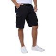 thumbnail image 4 of RAW X Mens Belted 12.5" Inseam Knee Length Cargo Shorts, Black, 42, 4 of 6