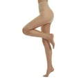 thumbnail image 2 of FOCUSNORM Collants Transparents pour Femmes Taille Haute à Pois Imprimés avec Culotte Gainante, 2 of 8