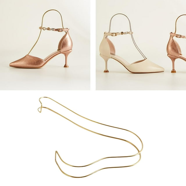 display for Stand Inserts , Sandal Holder Decoration Golden