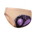 thumbnail image 2 of Ropa interior de ciclismo para mujer, ropa interior deportiva acolchada 3D, pantalones cortos transpirables para mujer, bicicleta Beige y morado, 2 of 8