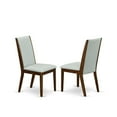 thumbnail image 5 of Luxe by East West Furniture 7-Piece Mid Century Modern Dining Table Set A Modern Table, 6 Grey Fabric Chairs, 5 of 7