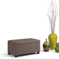 thumbnail image 2 of Atlin Designs Storage Ottoman in Fawn Brown, 2 of 5